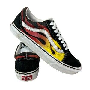 Vans Shoes  Unisex Size M 8 / W 9.5  Oid Skool Low Flame Sneakers